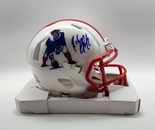 ROB GRONKOWSKI Signed Auto New England Patriots Throwback Riddell Mini Helmet