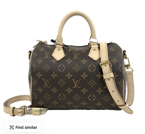 Louis Vuitton Speedy Bandouliere Shoulder Bag 25 Brown Canvas/Leather
