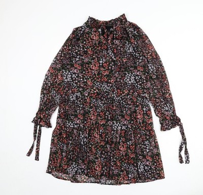 Mystical Threads Damen Mehrfarbig Fair Isle Polyester Fit & Flare Größe S