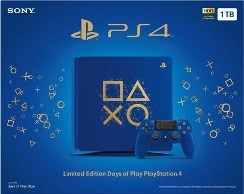 PlayStation 4 Slim 1TB Limited Edition Console - Days of Play Bundle | BRAND NEW