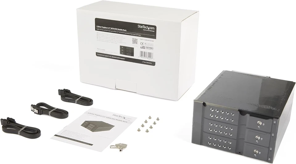 StarTech.com 3-Bay Hot Swap Backplane for 3.5in SAS II/SATA III - 6 Gbps HDD - A - Image 4 of 4