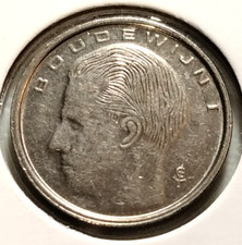 1990  Belgium 1 Franc  Coin - KM#171 - ( Dutch Text)  - (IN#16524)