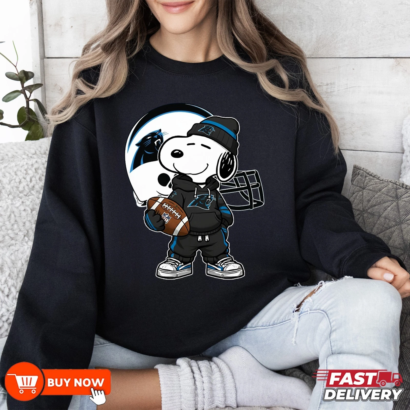 Carolina Panthers Football Sweatshirt