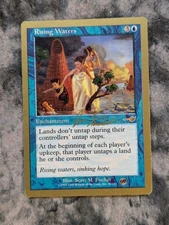 Rising Waters 38/143 Magic Gathering MTG Gold Border Championship Brussels 2000