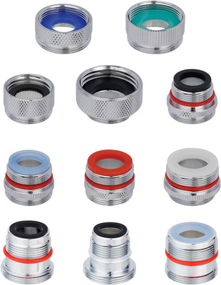 11 Pieces Faucet Adapter Kit, Kitchen Sink Brass Aerator Adapter Set, Male Femal