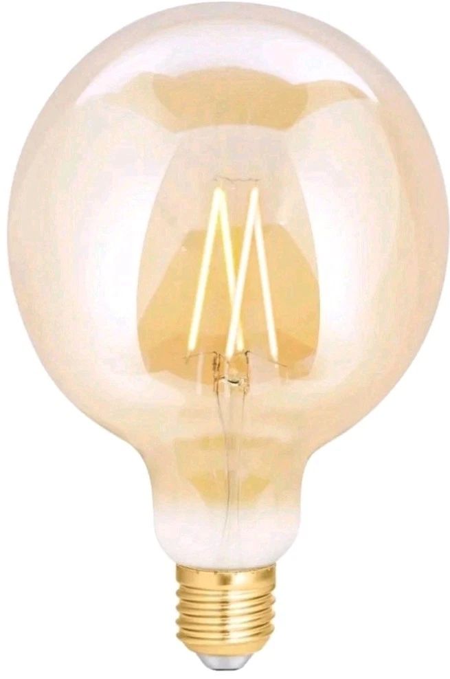4lite WiZ Connected G125 LED Smart Filament Bulb Amber WiFi E27
