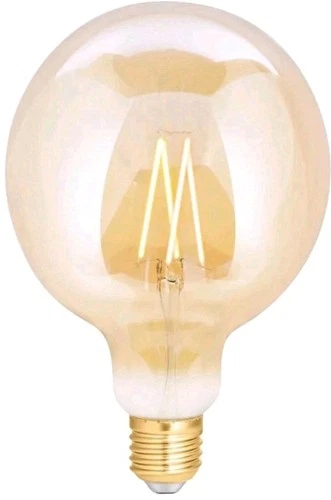 4lite WiZ Connected G125 LED Smart Filament Bulb Amber WiFi E27