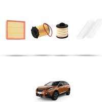 Hoffcar Set Service - 4 Filter FüR Peugeot 3008 II 1.6 Bluehdi 85Kw Von 2016