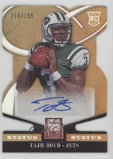 2014 Panini Elite Rookie Status Gold Die-Cut 150/199 Tajh Boyd #186 Auto 0o9