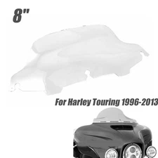 8" Clear Wave Windshield Windscreen For Harley Street Electra Glide 1996-2013