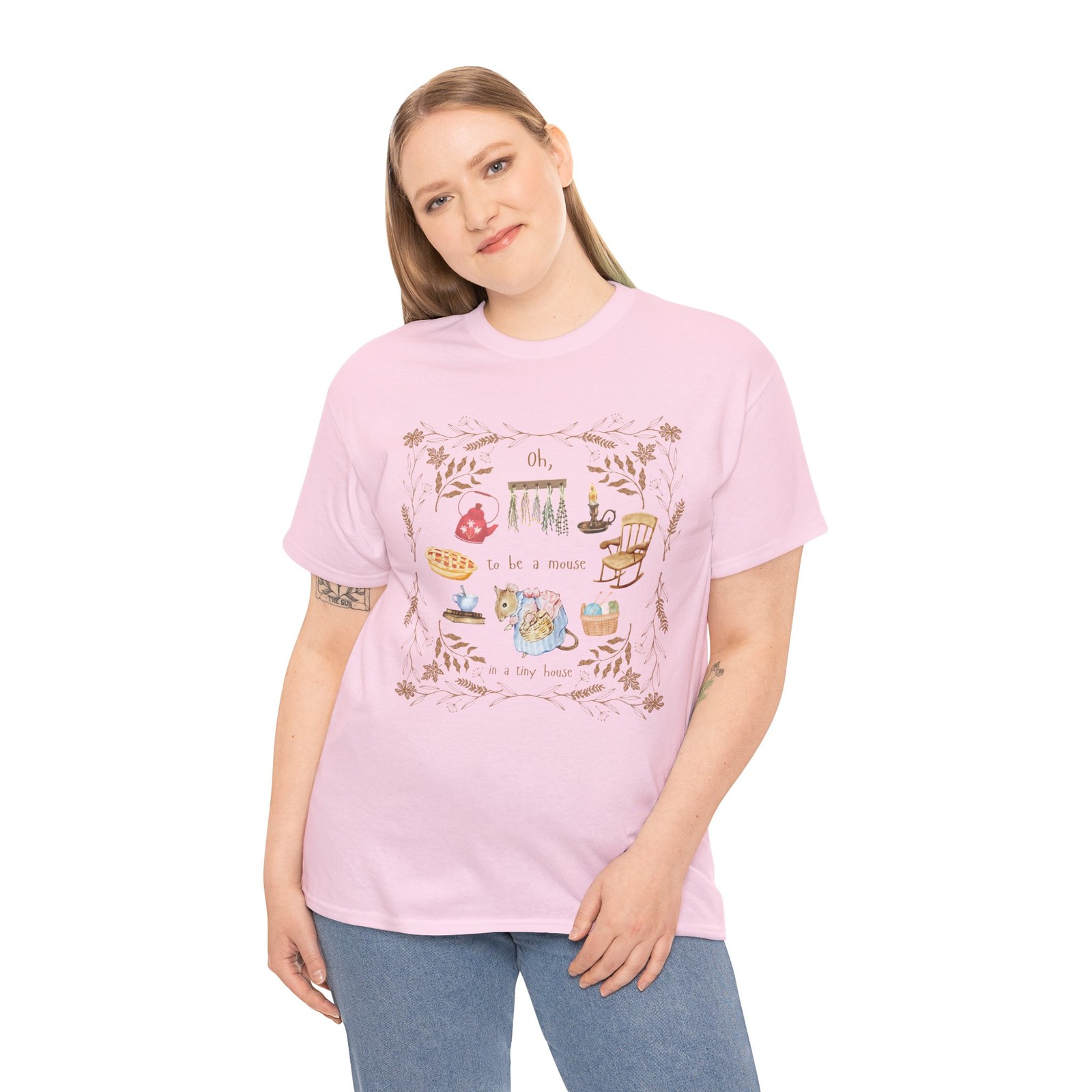 Cottagecore Mouse Tee, Beatrix Potter