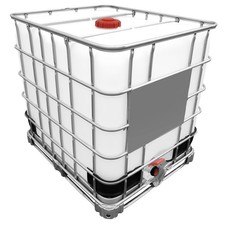  1000l IBC Wassertank DN150/50 auf Stahlpalette (Gebraucht/Gespült)