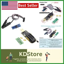 CH341A EEPROM Flash BIOS USB Programmer Kit with SOIC8  Clip