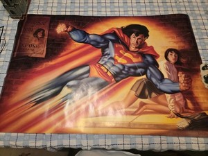 SUPERMAN SAVES LOIS LANE 1994 Joe Devito Comic Book Art 22x34 Wall POSTER