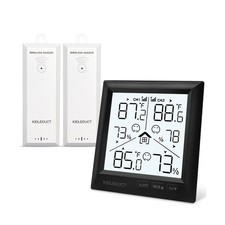 Indoor Outdoor Thermometer Wireless Battery Powered, High Precision... Fast Ship