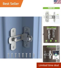 Effortless Installation Stainless Steel 90 Degree Door Latch - Reliable Security