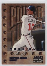 1998 Leaf Rookies & Stars Power Tools True Blue /500 Chipper Jones #146 HOF