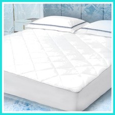 Full Chill Soft Cooling Mattress Pad, Full Size, White, Waterproof, Deep Pock...