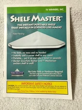 TV Winners, Inc (1) Shelf Master Instant Portable Corner Shelf (Holds 8 lbs)