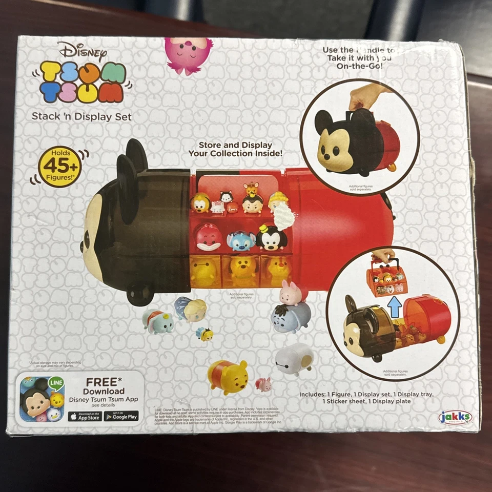 Disney Tsum Tsum Mickey Portable Stack 'n Display Case + Exclusive Figure NEW! - Image 3 of 4