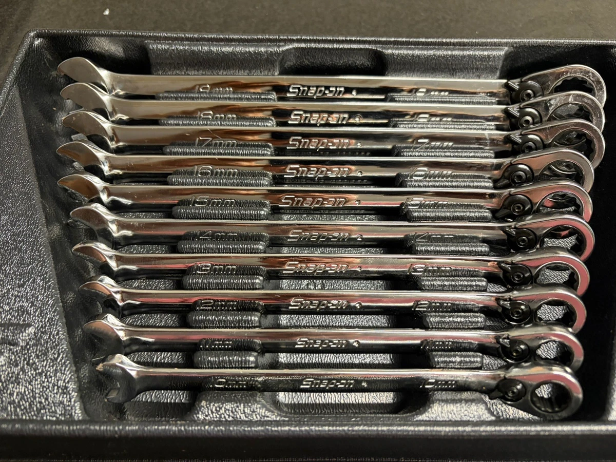 Snap-on Set Ratcheting Box Wrench Automotive Hand Wrenches for