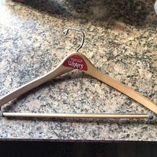 Vintage Winter  s Apparel For Men Syracuse NY Wooden Coat Hanger