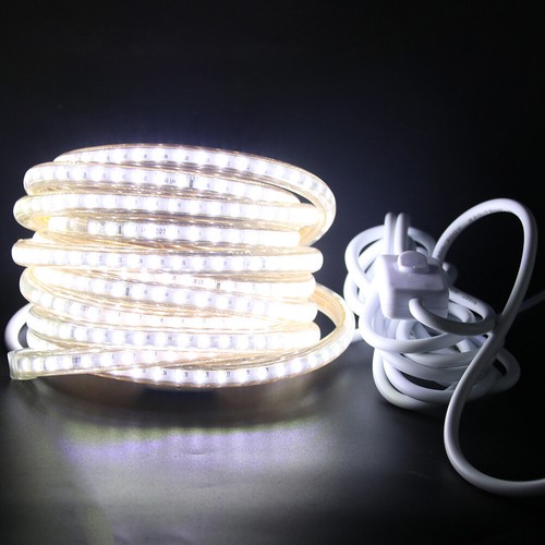 AC 220V 240V 3014 LED Strip Lights Dimmable Flexible Rope Band Lights Remote - Picture 12 of 13