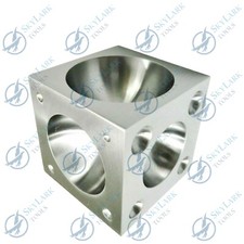 Square Punch And Form Doming Cube Jewelry Making Tool Steel Dapping Block 2"