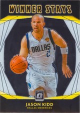 Jason Kidd 2020-21 Optic Basketball Winner Stays Insert Chrome Card#12 Mavericks
