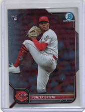 Hunter Greene 2022 Bowman Chrome RC #95 Cincinnati Reds