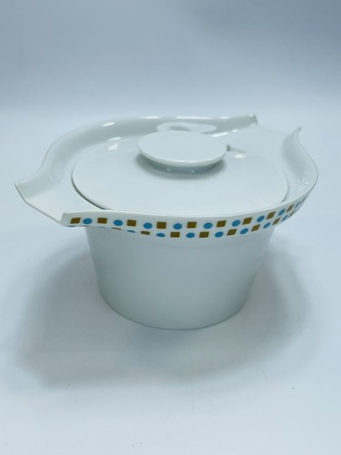 Paul McCobb Contempri Hopscotch Gravy Boat Lidded Dish Jackson Int Japan MCM 60s - Picture 7 of 21