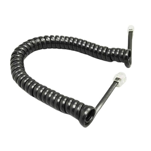 Telephone Phone Handset Cable Cord, Coiled 6 Feet Coiled Landline Phone Handset - Zdjęcie 15 z 15