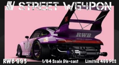 PORSCHE RWB 993 - Dragon Ball - Majin Buu - Street Weapon 1:64 | eBay