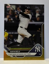 2025 Topps Now #148 Austin Wells New York Yankees GOLD Foil Parallel 47/50