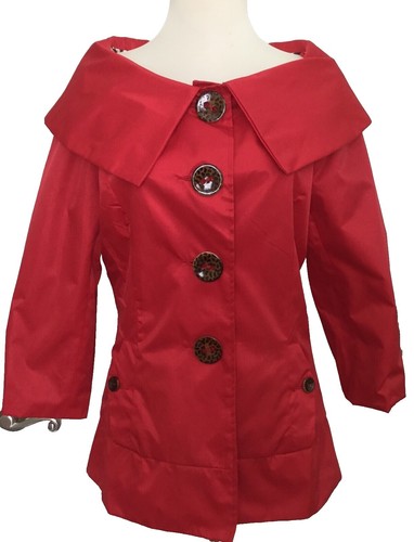 HOUSTON FFA Jacket Red Burgundy Rare Color Unworn Size L #FB ZAA
