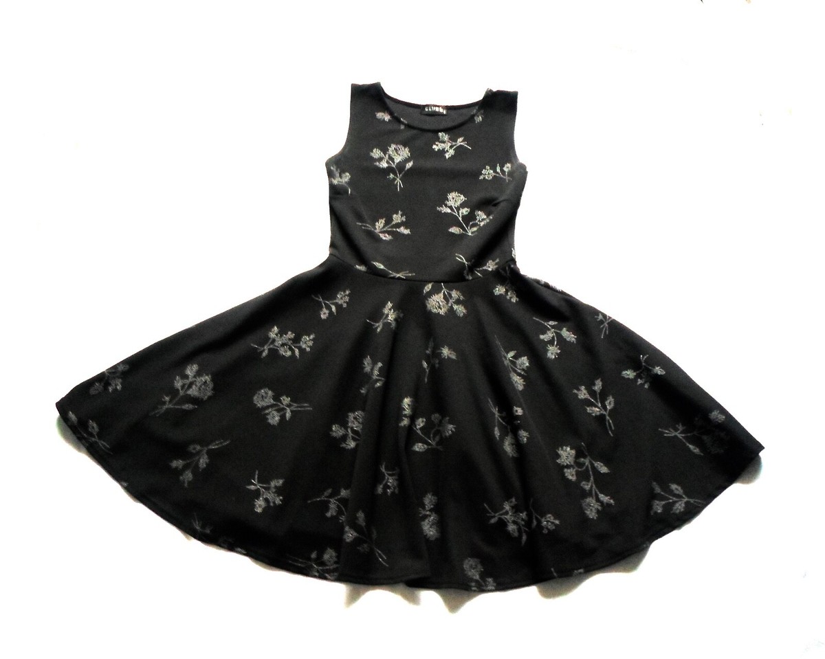 sachin and babi light blue dress Club L Black Dimond Printed Skater Dress Size 8