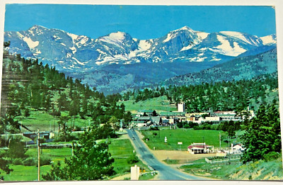 Postcard Aerial View Estes Park Colorado Rocky Mountain National Park