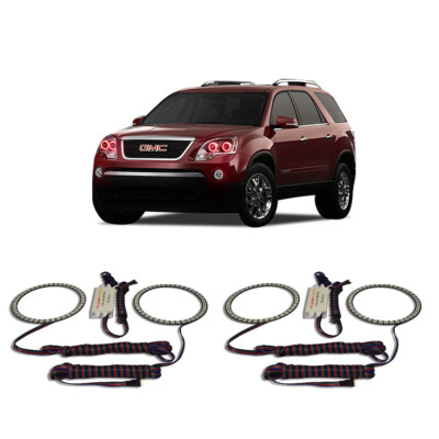 Bright Red Angel Eye Headlight Halo kit for GMC Acadia 07-12