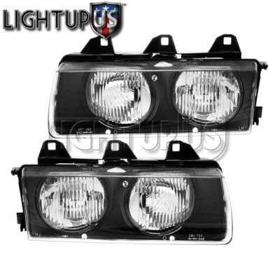 Left Right Sides Pair Headlights for 1992-1999 BMW 3 Series 318 323 325 ...