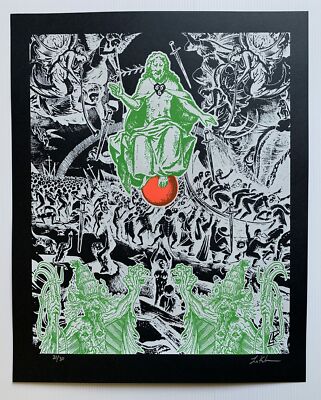Black Heart Art Print Tool King Crimson Screenprint