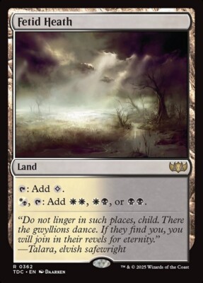 Fetid Heath - Commander: Tarkir Dragonstorm TDC 362 - EN NM - Magic TCG