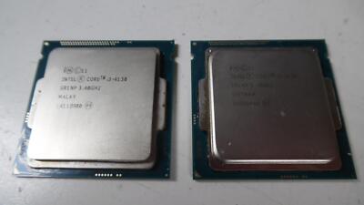 Pair of: Intel Dual-Core i3-4130 3.40GHz CPU for Socket 1150 - SR1NP , Tested