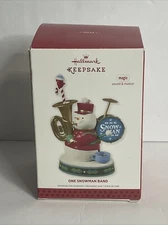 Hallmark Keepsake Ornament One Snowman Band, Magic Sound Motion Music