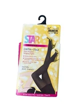 STAR POWER BY SPANX CENTER-STAGE High Waisted Shaping Tights Size F Java