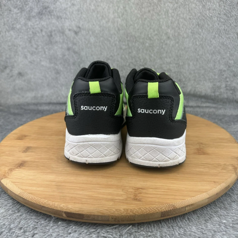 Saucony Niños SK267378 Negro Verde Neón Correr Cómodas Tenis Zapatos Talla 3.5 Foto 4 de 4
