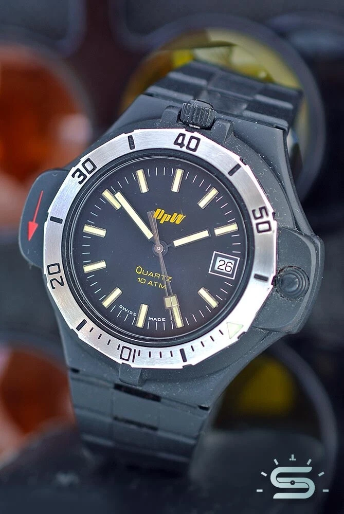 Pwshymi Orologio da Polso Analogico Elettronico a 4 Colori Cinturino in Nylon Rotondo Orologio da Polso Militare Orologio da Polso con Movimento al Quarzo (Nero) Sportinggoods