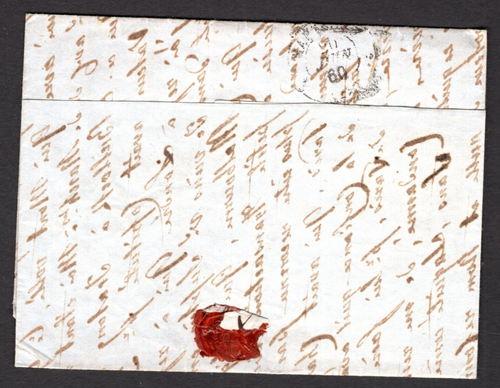 1850 París Francia 80c Napoleón PP Postal Todo a Bourke St Melbourne Australia - Imagen 7 de 7
