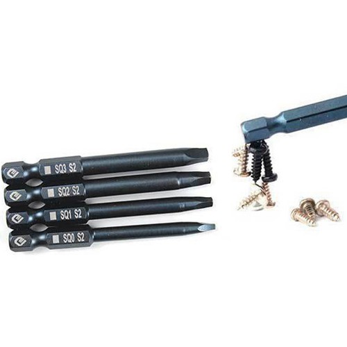 65mm SQ0 SQ1 SQ2 Square Head Screwdriver Bits Set Hex Shank Magnetic Screwdriver - Picture 6 of 14
