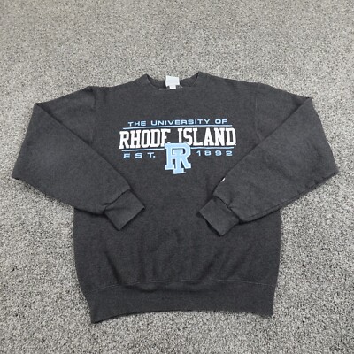 VTG Rhode Island University Sweater Mens S Gray Champion URI Sweatshirt Y2K  00s