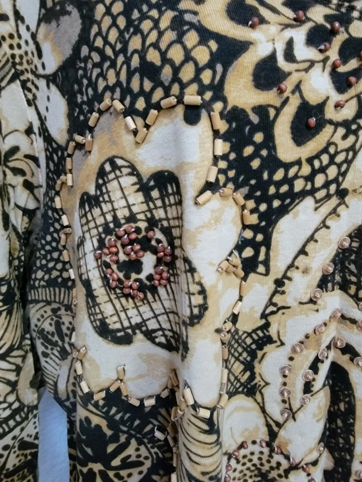 Requirements Womens Shirt Top Blouse Size 2X Brown Floral - Image 4 of 4